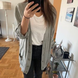 Vince grey open sweater - small